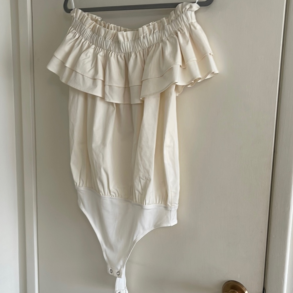 Express off shoulder body suit.